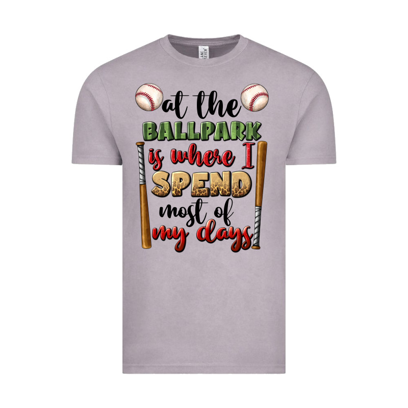 At The Ballpark Is Where I Spend Most My Days Vintage Tee by BundleAndBundleShop | Teevron
