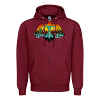 Burgundy thunderbird wild soul Zipper Hoodie - JahusDesignShop
