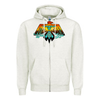 Oatmeal Heather thunderbird wild soul Zipper Hoodie - JahusDesignShop