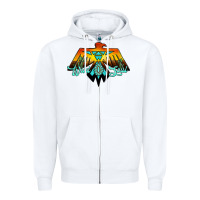 White thunderbird wild soul Zipper Hoodie - JahusDesignShop