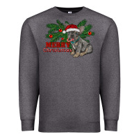 Charcoal Heather merry christmas french bulldog Premium Sweatshirt - RanaPortraitStore