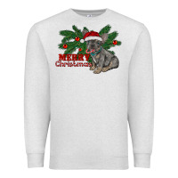 Oatmeal Heather merry christmas french bulldog Premium Sweatshirt - RanaPortraitStore