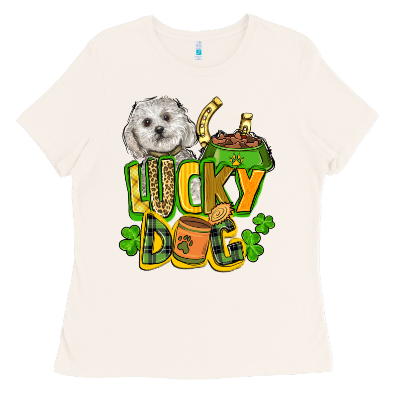 Lucky Dog St. Patrick's Ladies Tee by FaDigitalArtStudio | Teevron