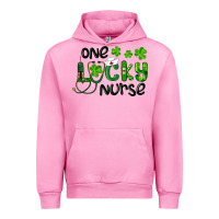 Fuchsia Pink Saint Patricks One Lucky Nurse Urban Hoodie - RanaPortraitStore