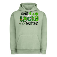 Pigment Oil Green Saint Patricks One Lucky Nurse Urban Hoodie - RanaPortraitStore