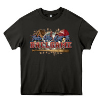 Asphalt Take me out to ball game baseball Heavy Core Tee - HowdyJamesFarm