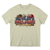 Mossy Take me out to ball game baseball Heavy Core Tee - HowdyJamesFarm