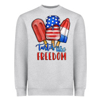 Heather Grey tastes like freedom Heavyweight Sweatshirt - JahusDesignShop