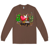 Chestnut Jolly Nurse Black Long Sleeve Tee - CowhideDigitalArt