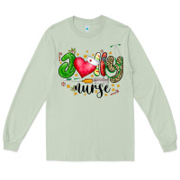 Matcha Jolly Nurse Black Long Sleeve Tee - CowhideDigitalArt