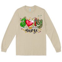 Mushroom Jolly Nurse Black Long Sleeve Tee - CowhideDigitalArt