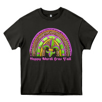 Asphalt happy mardi gras y'all rainbow Heavy Core Tee - Jasminsmagicworld