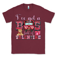 Burgundy i've got a bus full of valentine Classic Tee - OliviaCreatesArt