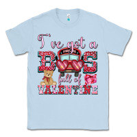 Dusty Blue i've got a bus full of valentine Classic Tee - OliviaCreatesArt