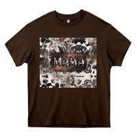 Chocolate Brown mama cowhide cowgirl Heavy Core Tee - CowGirlArtShop