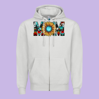 Mom Zipper Hoodie Designed By Jahusdesignshop