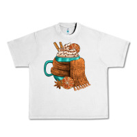 Lunar Rock Winter Coffee Cup With Scarf Urban Heavy Tee - FaDigitalArtStudio