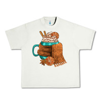 Pistachio Winter Coffee Cup With Scarf Urban Heavy Tee - FaDigitalArtStudio