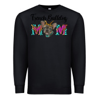 Black french bulldog mom Premium Sweatshirt - RanaPortraitStore