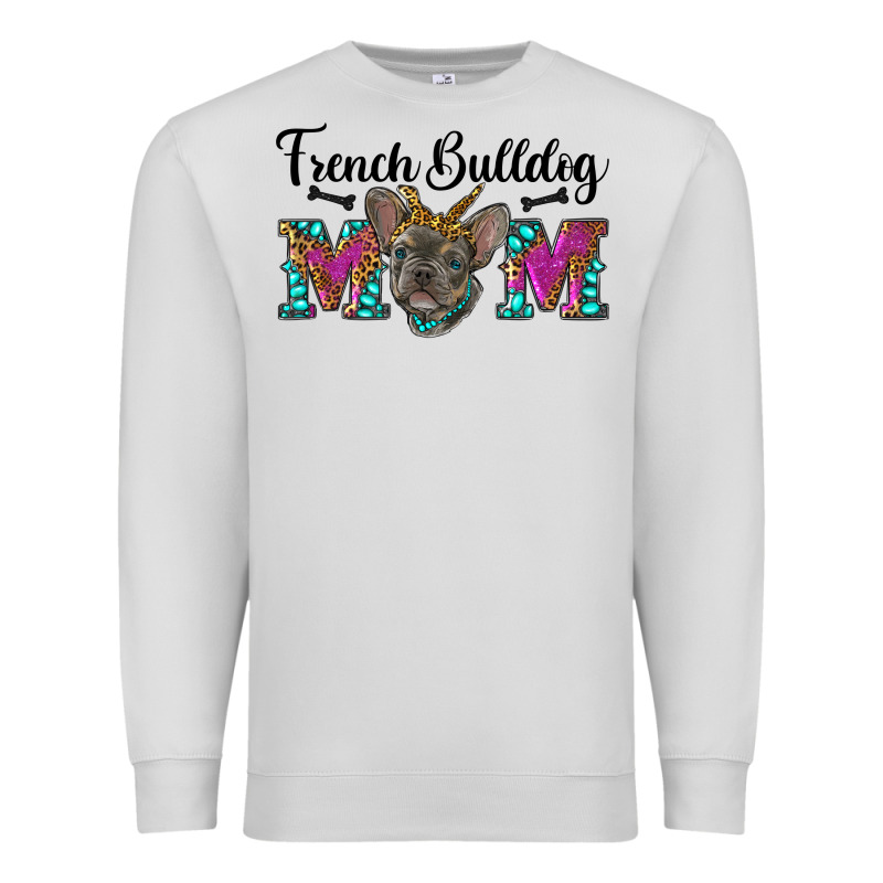 French Bulldog Mom Premium Sweatshirt by RanaPortraitStore | Teevron