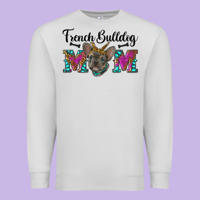 French Bulldog Mom Premium Sweatshirt Designed By Ranaportraitstore