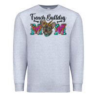 Heather Grey french bulldog mom Premium Sweatshirt - RanaPortraitStore