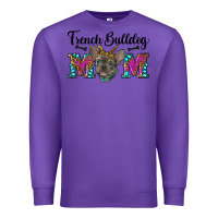 Purple french bulldog mom Premium Sweatshirt - RanaPortraitStore
