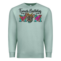 Seafoam french bulldog mom Premium Sweatshirt - RanaPortraitStore