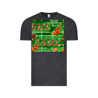 Vintage Black american football megaphone and game seamless pattern Vintage Tee - BundleAndBundleShop