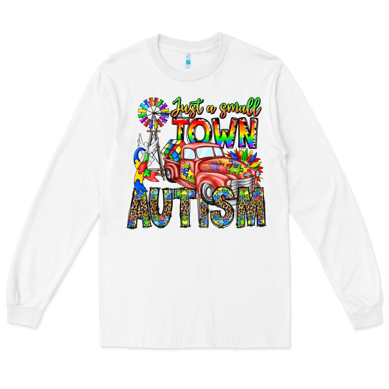 Just A Girl Small Town Autism Long Sleeve Tee by CowhideDigitalArt | Teevron