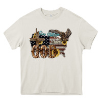 Cream One nation under god 4th of july Heavy Core Tee - HowdyJamesFarm