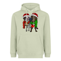 Matcha two christmas heifers Heavyweight Hoodie - RanaPortraitStore