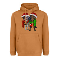 Meerkat two christmas heifers Heavyweight Hoodie - RanaPortraitStore