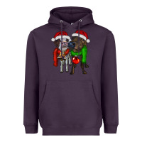Plum two christmas heifers Heavyweight Hoodie - RanaPortraitStore