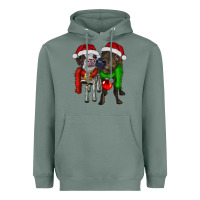 Sage two christmas heifers Heavyweight Hoodie - RanaPortraitStore