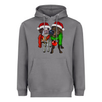 Storm two christmas heifers Heavyweight Hoodie - RanaPortraitStore
