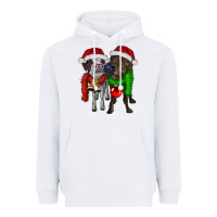White two christmas heifers Heavyweight Hoodie - RanaPortraitStore
