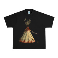 Black teepe tipi Urban Heavy Tee - FaDigitalArtStudio