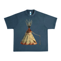 Midnight Navy teepe tipi Urban Heavy Tee - FaDigitalArtStudio