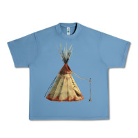Pebble Blue teepe tipi Urban Heavy Tee - FaDigitalArtStudio