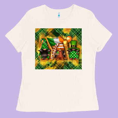 St. Patrick's Day Gnome Ladies Tee Designed By Fadigitalartstudio