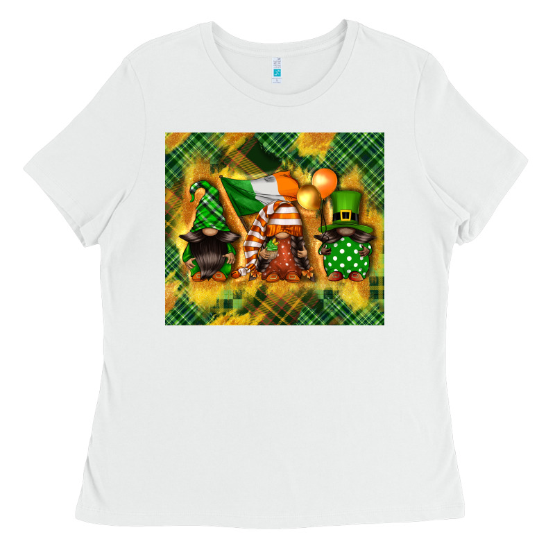 St. Patrick's Day Gnome Ladies Tee by FaDigitalArtStudio | Teevron