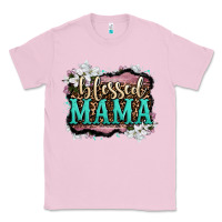 Bubblegum Pink blessed mama Classic Tee - OliviaCreatesArt