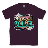 Plum blessed mama Classic Tee - OliviaCreatesArt