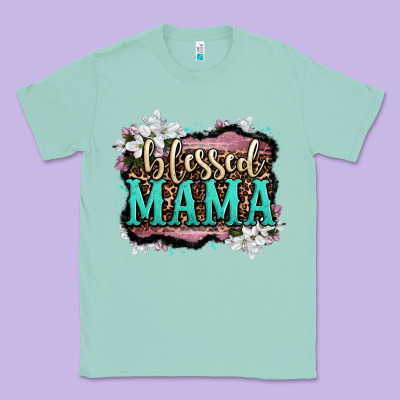 Blessed Mama Classic Tee Designed By Oliviacreatesart