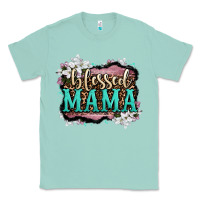 Seafoam blessed mama Classic Tee - OliviaCreatesArt