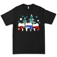 Black dental christmas tree teeth and winter ado Premium Tee - OliviaCreatesArt