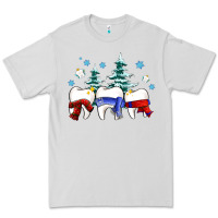 Dove Grey dental christmas tree teeth and winter ado Premium Tee - OliviaCreatesArt