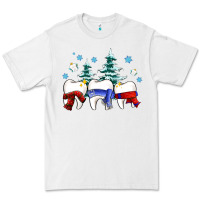 White dental christmas tree teeth and winter ado Premium Tee - OliviaCreatesArt