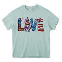 Arona 4th Of July love gnome Heavy Core Tee - HowdyJamesFarm